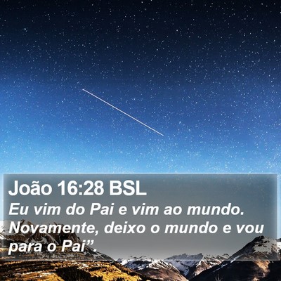 João 16:28 BSL Bible Verse Image