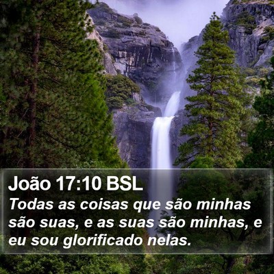 João 17:10 BSL Bible Verse Image