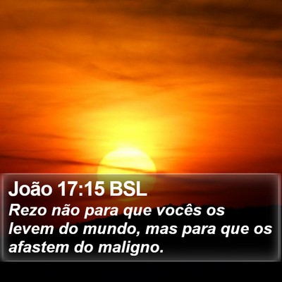 João 17:15 BSL Bible Verse Image
