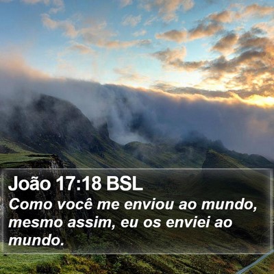 João 17:18 BSL Bible Verse Image