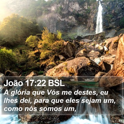 João 17:22 BSL Bible Verse Image