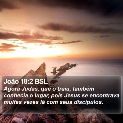 João 18:2 BSL Bible Verse Image