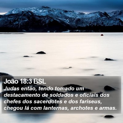 João 18:3 BSL Bible Verse Image