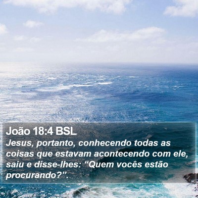 João 18:4 BSL Bible Verse Image