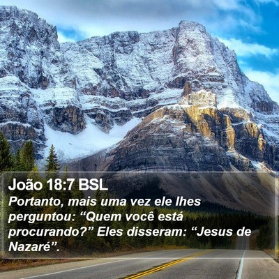 João 18:7 BSL Bible Verse Image