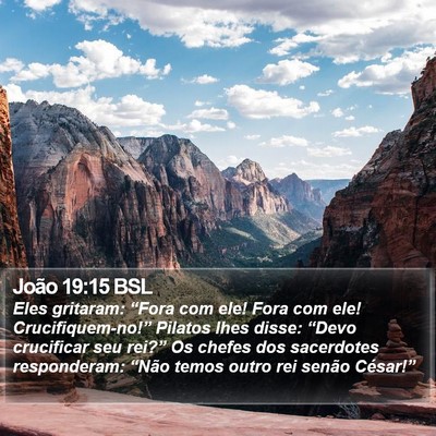 João 19:15 BSL Bible Verse Image