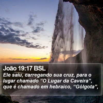 João 19:17 BSL Bible Verse Image