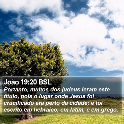 João 19:20 BSL Bible Verse Image