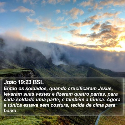 João 19:23 BSL Bible Verse Image