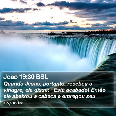João 19:30 BSL Bible Verse Image