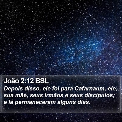 João 2:12 BSL Bible Verse Image