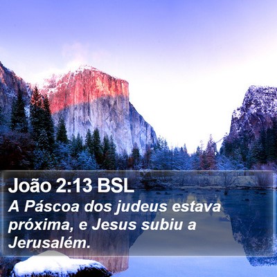 João 2:13 BSL Bible Verse Image