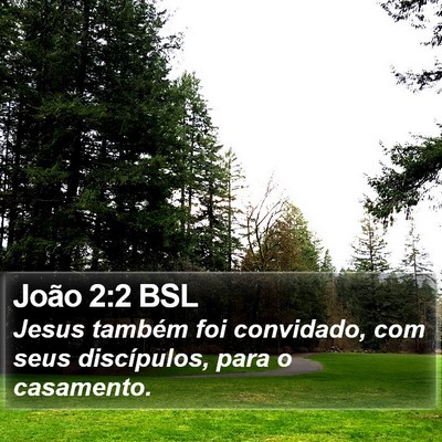 João 2:2 BSL Bible Verse Image