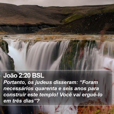 João 2:20 BSL Bible Verse Image