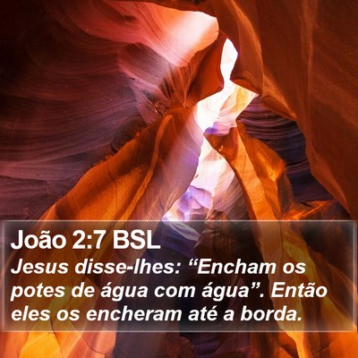 João 2:7 BSL Bible Verse Image