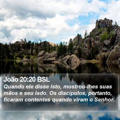 João 20:20 BSL Bible Verse Image