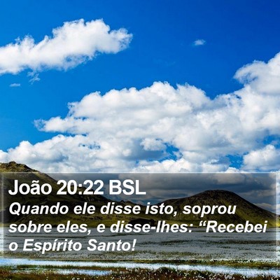 João 20:22 BSL Bible Verse Image