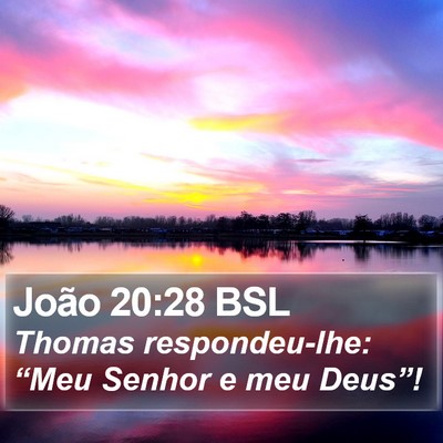 João 20:28 BSL Bible Verse Image