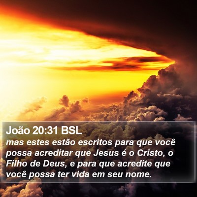 João 20:31 BSL Bible Verse Image