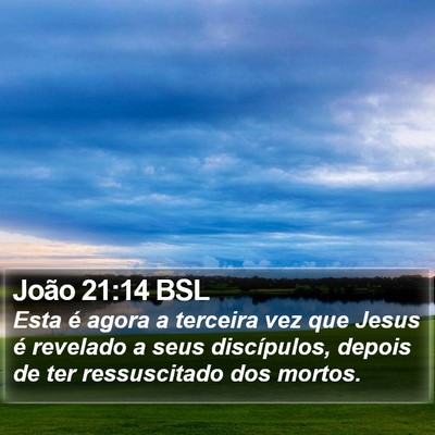 João 21:14 BSL Bible Verse Image