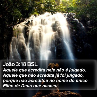 João 3:18 BSL Bible Verse Image