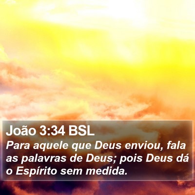João 3:34 BSL Bible Verse Image
