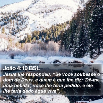 João 4:10 BSL Bible Verse Image