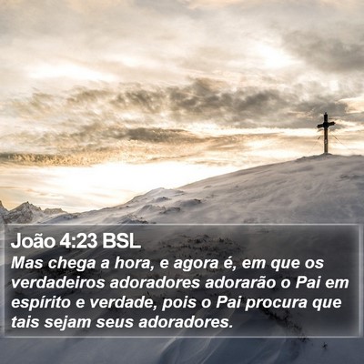 João 4:23 BSL Bible Verse Image