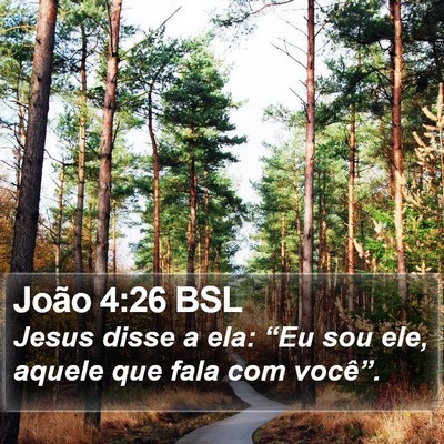 João 4:26 BSL Bible Verse Image