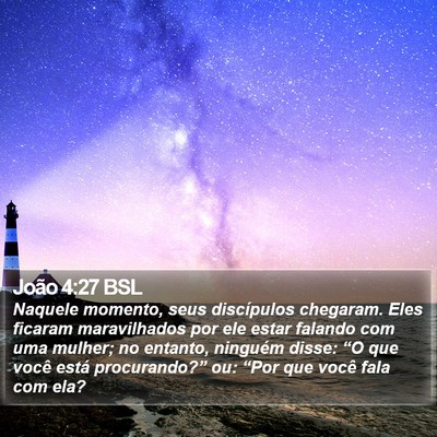 João 4:27 BSL Bible Verse Image