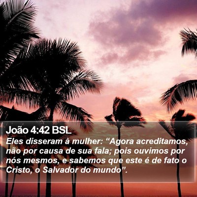 João 4:42 BSL Bible Verse Image