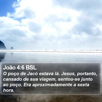 João 4:6 BSL Bible Verse Image