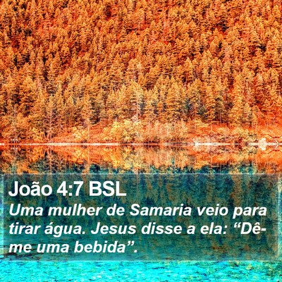 João 4:7 BSL Bible Verse Image