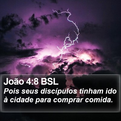 João 4:8 BSL Bible Verse Image