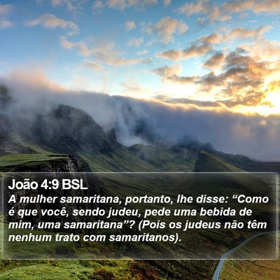 João 4:9 BSL Bible Verse Image