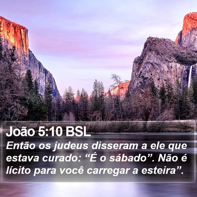 João 5:10 BSL Bible Verse Image