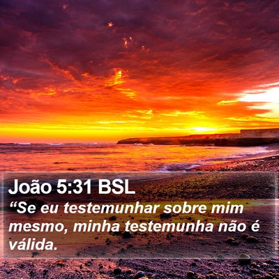 João 5:31 BSL Bible Verse Image