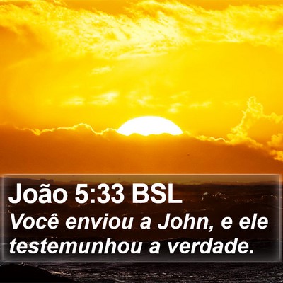 João 5:33 BSL Bible Verse Image