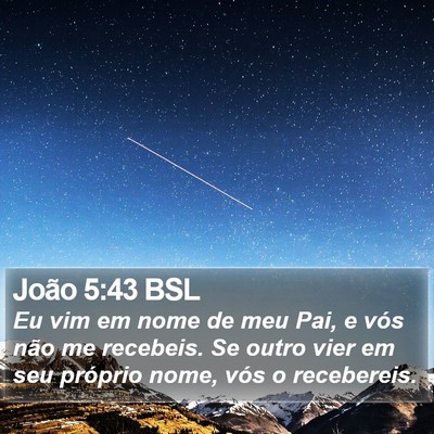 João 5:43 BSL Bible Verse Image