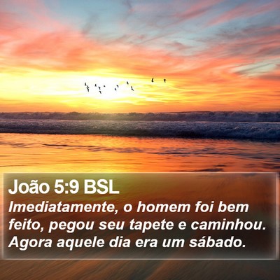 João 5:9 BSL Bible Verse Image