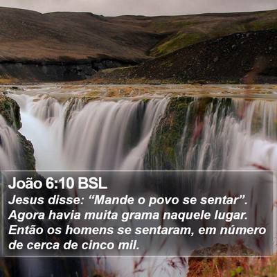 João 6:10 BSL Bible Verse Image