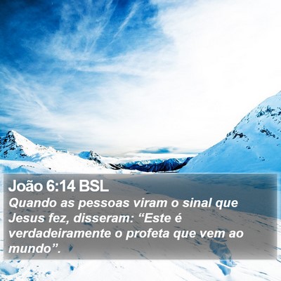 João 6:14 BSL Bible Verse Image