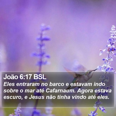 João 6:17 BSL Bible Verse Image