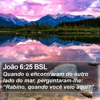 João 6:25 BSL Bible Verse Image