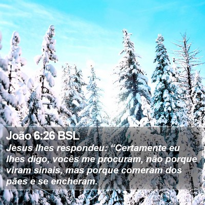 João 6:26 BSL Bible Verse Image