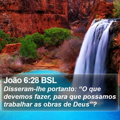 João 6:28 BSL Bible Verse Image