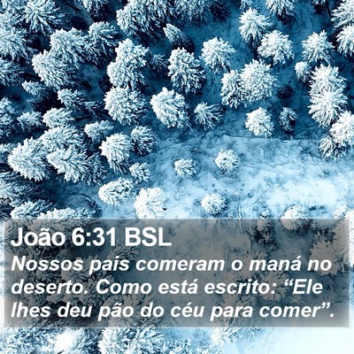 João 6:31 BSL Bible Verse Image
