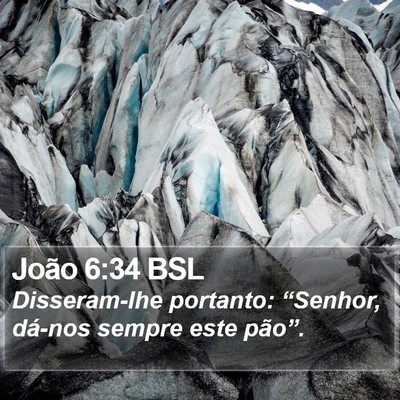 João 6:34 BSL Bible Verse Image