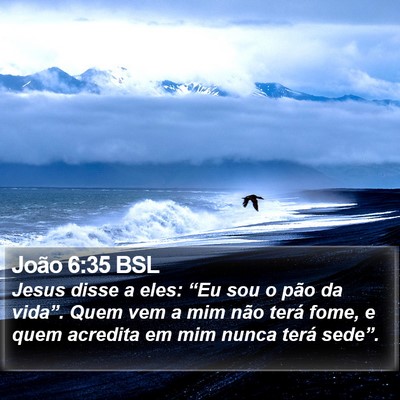 João 6:35 BSL Bible Verse Image