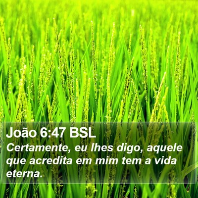 João 6:47 BSL Bible Verse Image